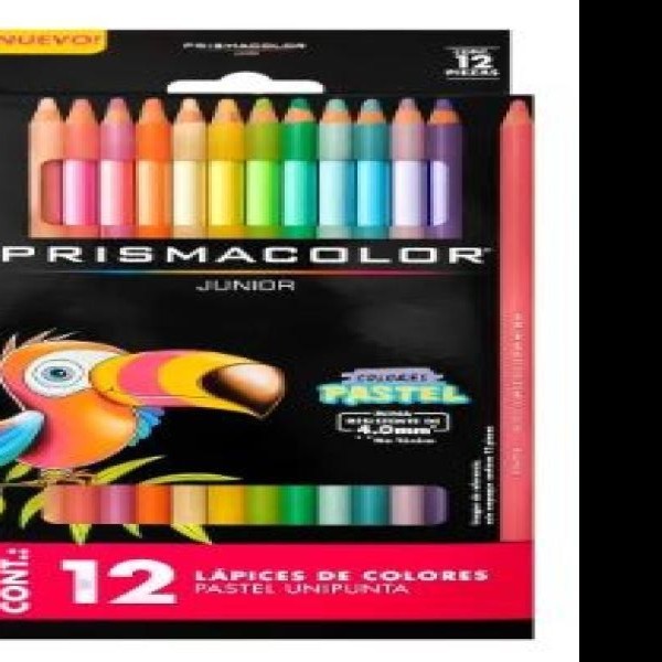 COLORES ESTUCHE C12L PRISMACOLOR JUNIOR PASTEL